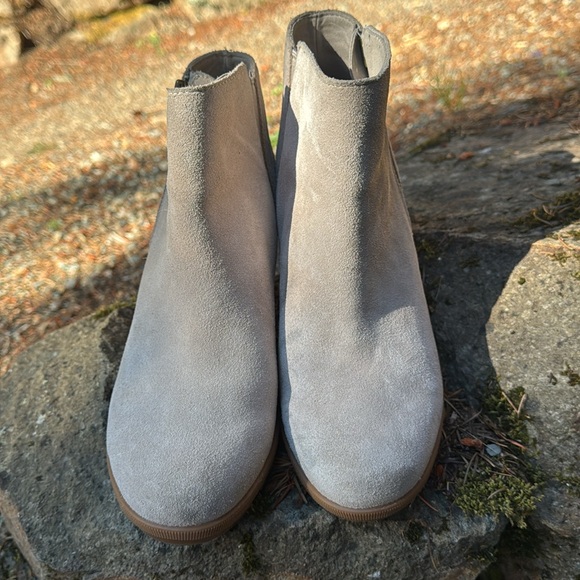 Sorel Joan of Arctic Suede wedge bootie 8 tan - Picture 2 of 5